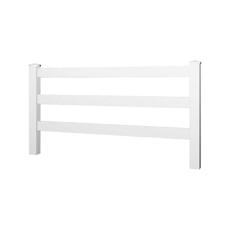 HDB 3-Rail PVC Horse Fence